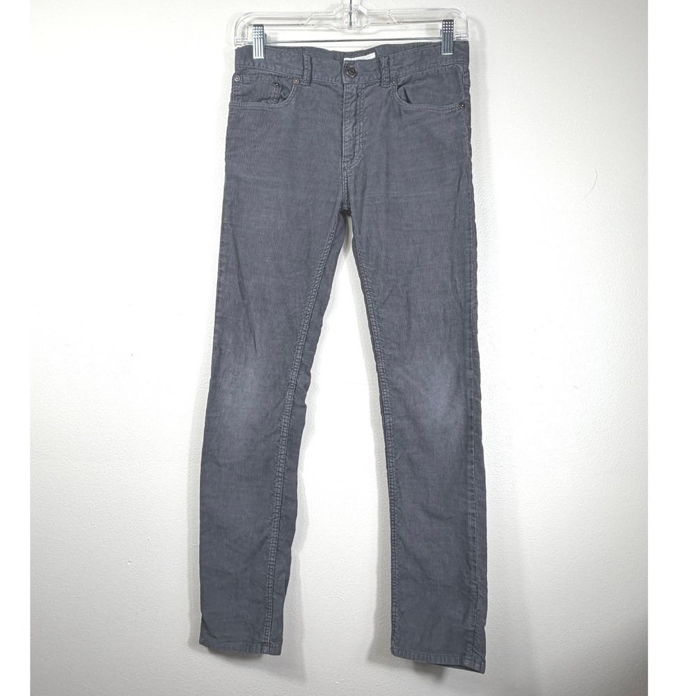Burberry Children Slim Gray Corduroy Pants Size 12 Preppy Quiet Luxury Fall